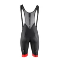 bibshorts FORCE B51 with pad, black-red