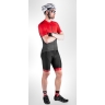 bibshorts FORCE B51 with pad, black-red