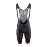 bibshorts FORCE B51 with pad, black-red XS