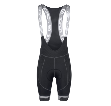 bibshorts FORCE FAME with pad, black-grey