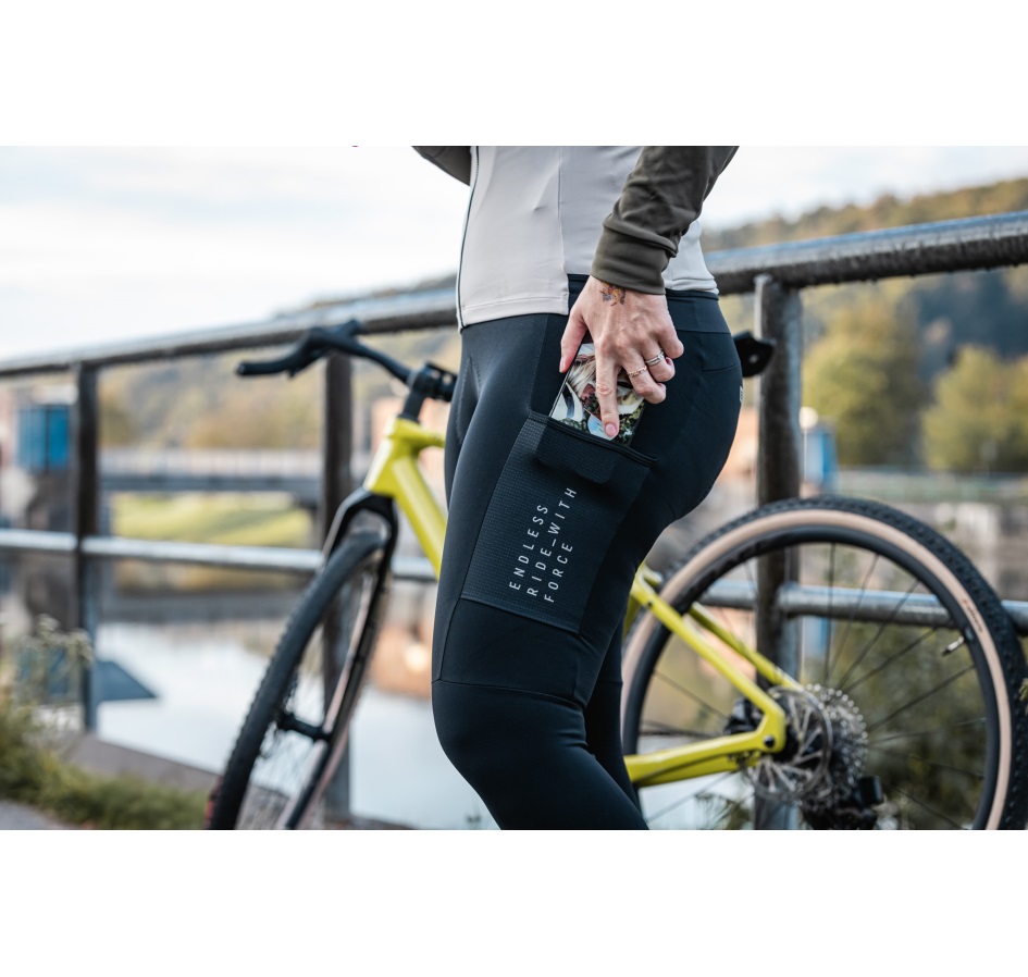 bibtights F ENDLESS with pad, black