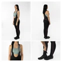 bibtights F REFLEX LINE LADY w/o pad,blck-pink