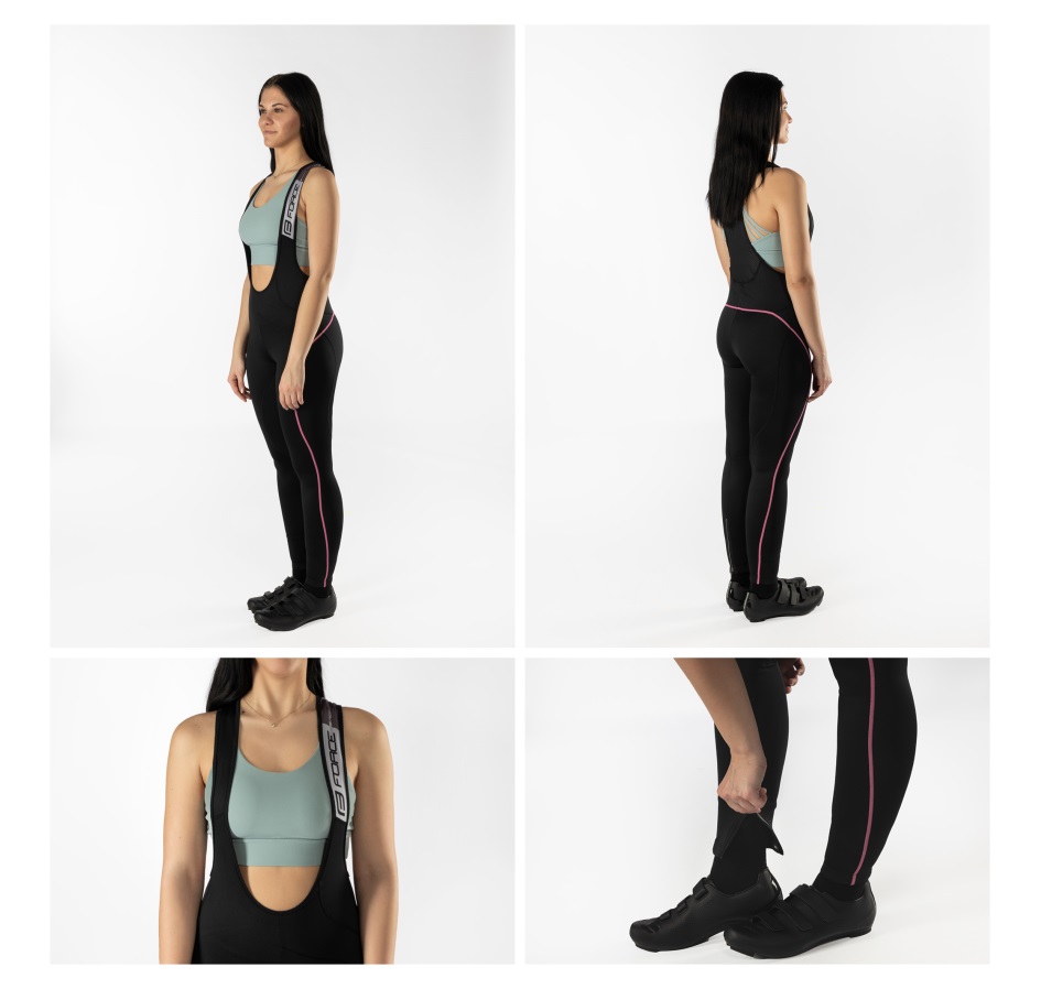 bibtights F REFLEX LINE LADY w/o pad,blck-pink