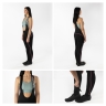 bibtights F REFLEX LINE LADY with pad,blck-pink