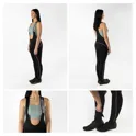 bibtights F REFLEX LINE LADY with pad,blck-pink
