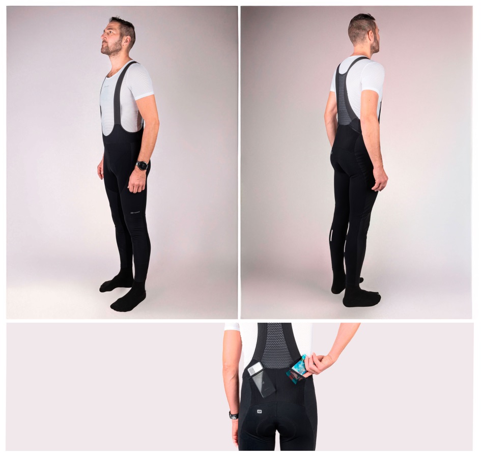 bibtights F SHIELD with pad, black