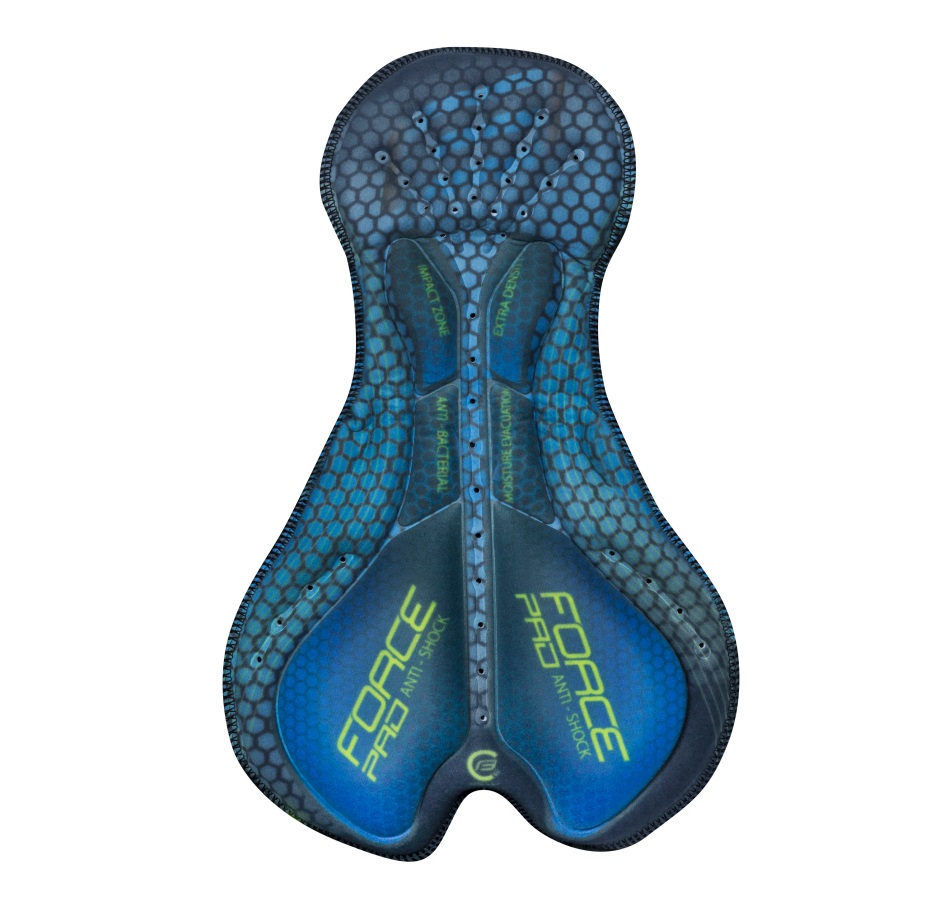 bibtights FORCE F58 with pad, black-fluo