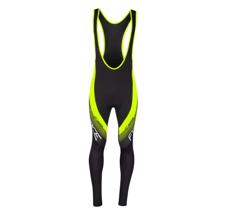 bibtights FORCE F58 with pad, black-fluo