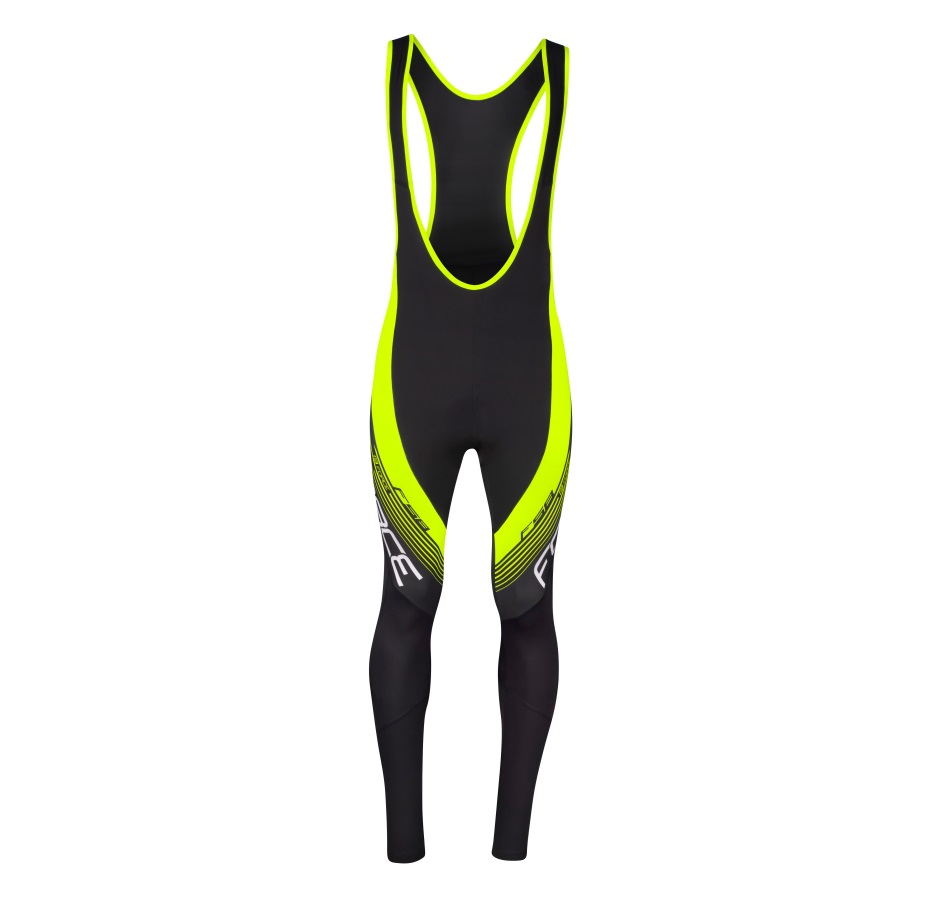 bibtights FORCE F58 without pad, black-fluo