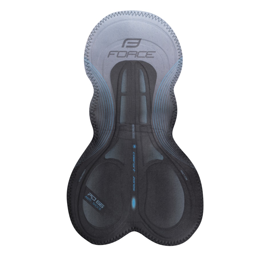 bibtights FORCE REFLEX LINE with pad, black