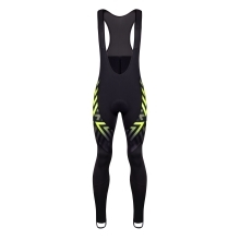 bibtights FORCE SPIKE with pad, black-fluo