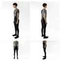 bibtights FORCE SPRING with pad, black