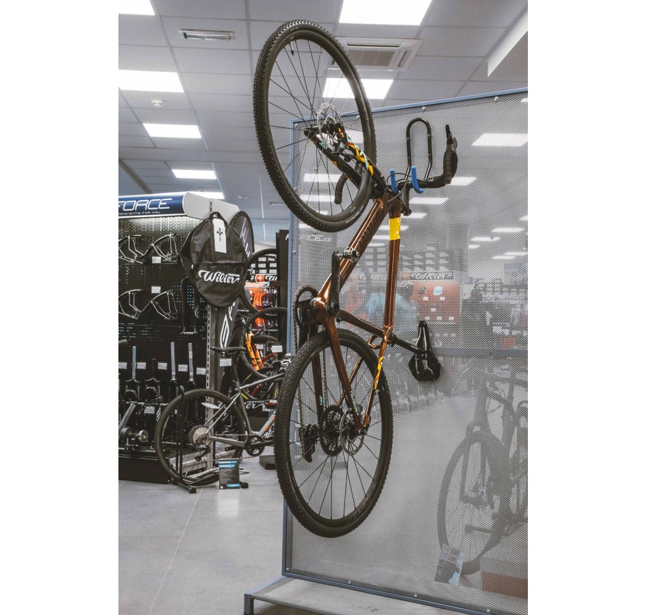 bike hanger FORCE wall mounted for handlebars,blck