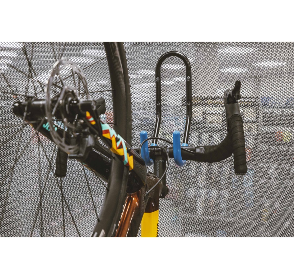 bike hanger FORCE wall mounted for handlebars,blck