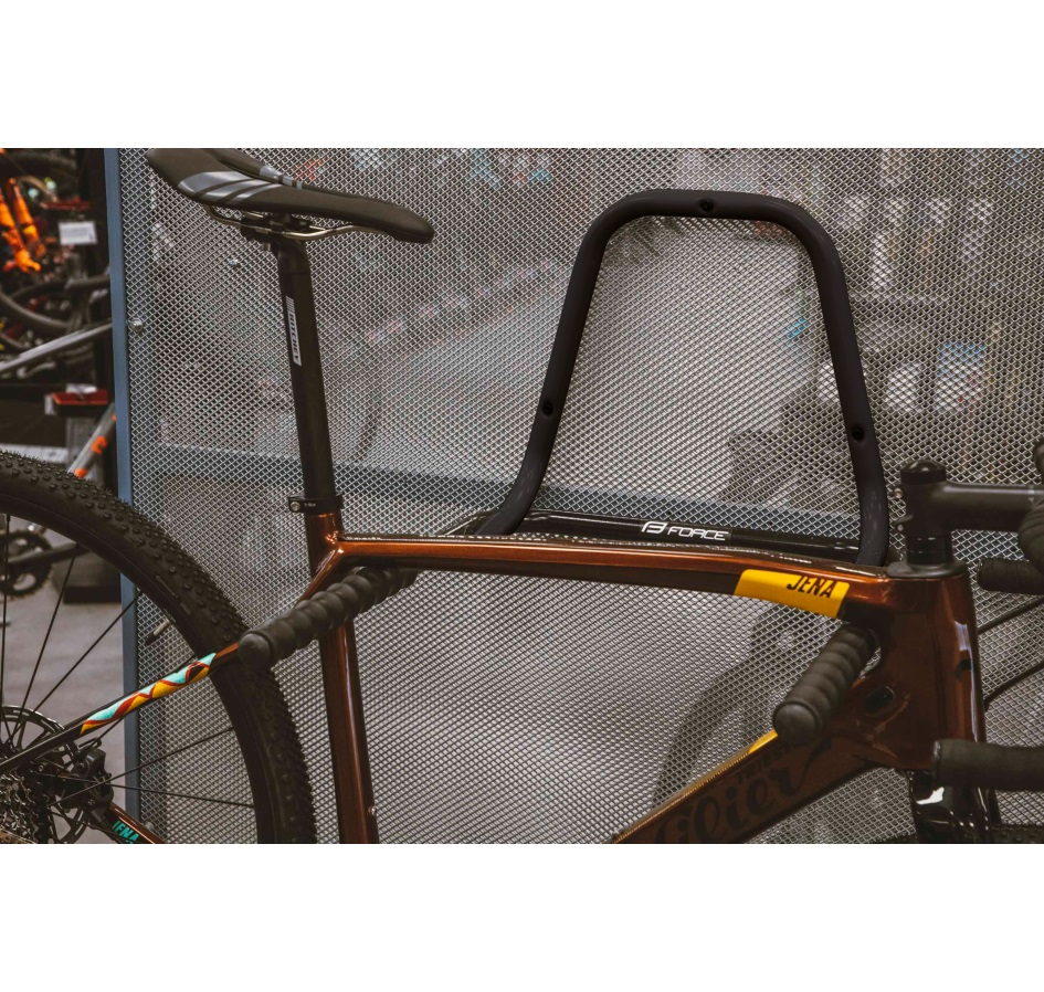 bike hanger-wall for frame foldable steel, blk