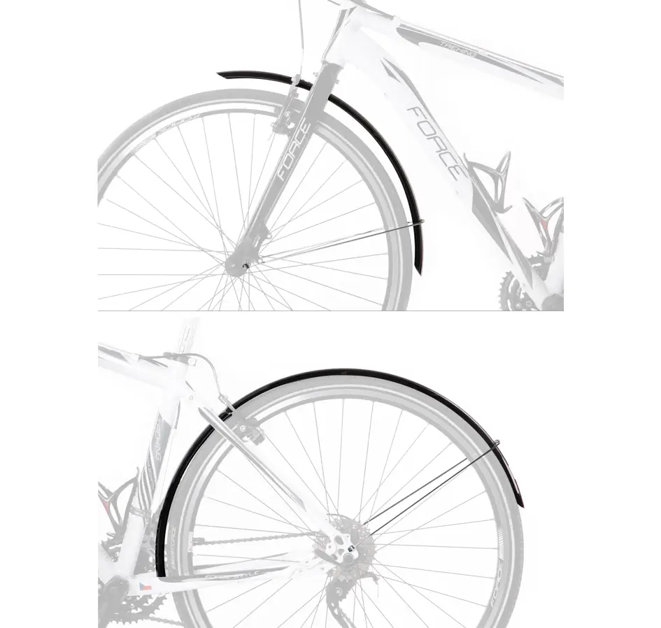 blatníky FORCE 48 Aluflex 28" + ECO vzpěry,črn.