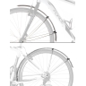 blatníky FORCE 48 Aluflex 28" + V vzpěry,stříbrné