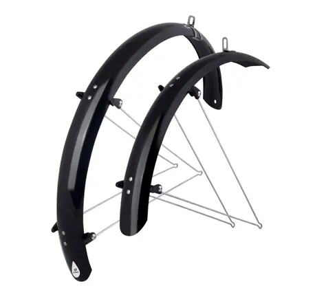 blatníky FORCE 58 Aluflex 24" + V vzpěry, černé