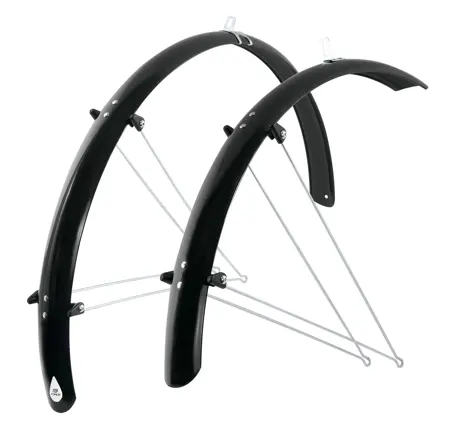 blatníky FORCE 58 Aluflex 28" + V vzpěry,černé