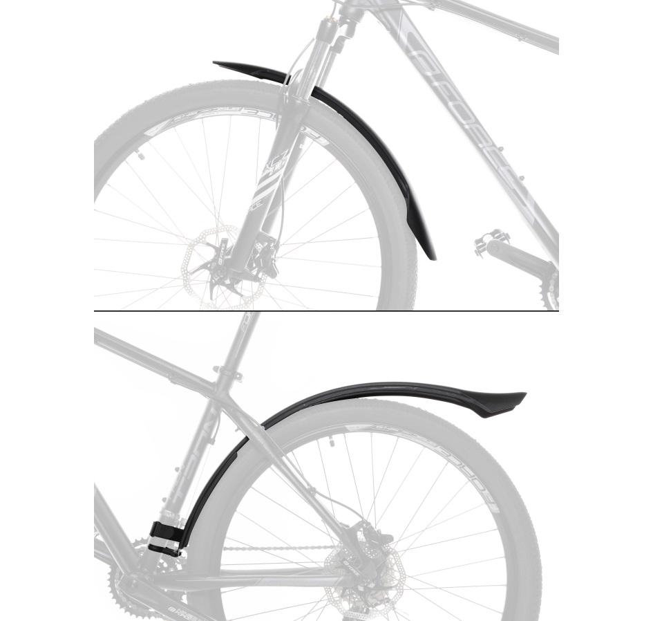 blatníky FORCE GRAND, 24"- 29" plast, černé
