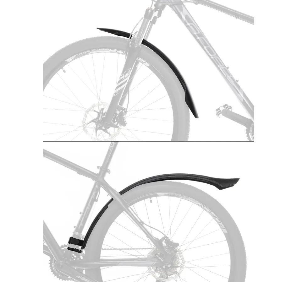 blatníky FORCE GRAND, 24"- 29" plast, černé