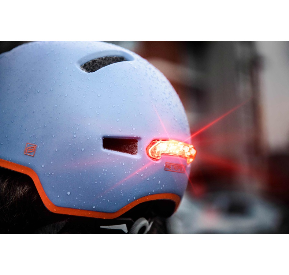 blikačka k přilbě FORCE METROPOLIS, červená