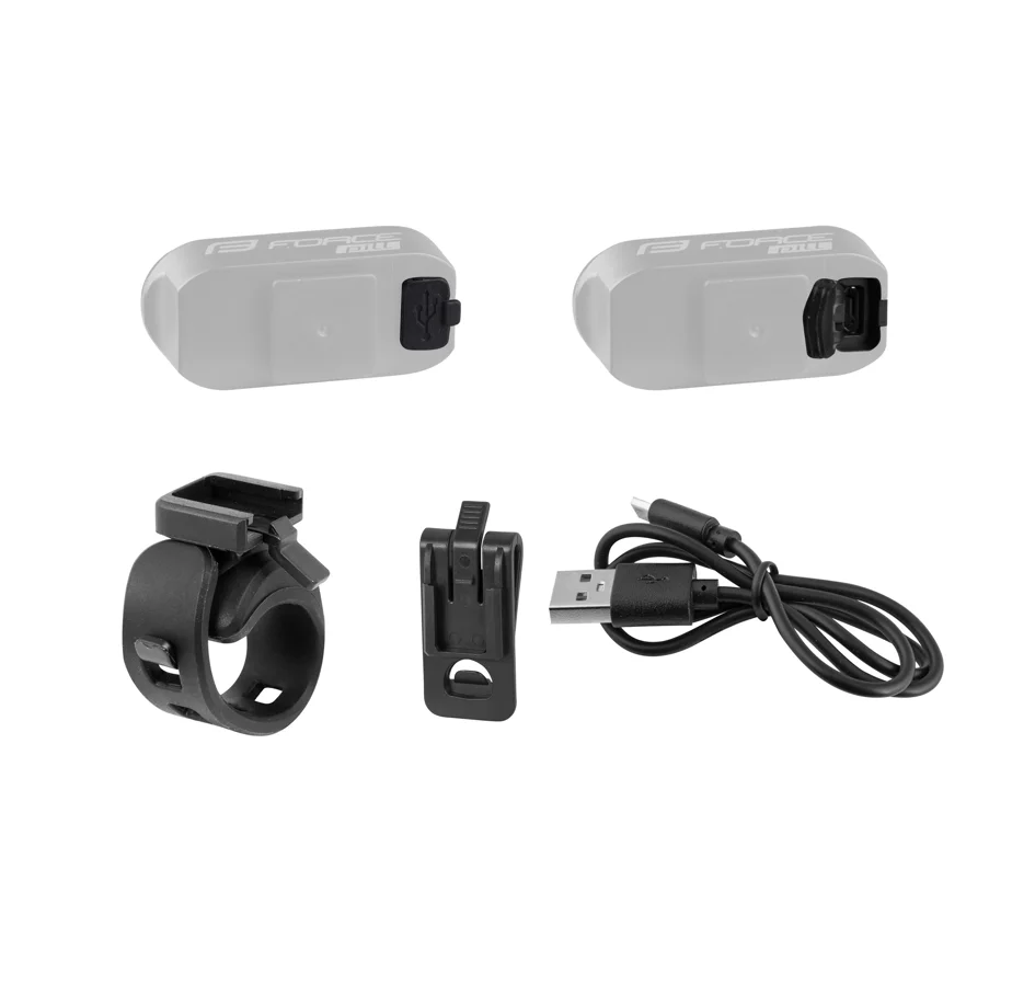 blikačka zadní FORCE PILL 12 LM, 3 x LED, USB