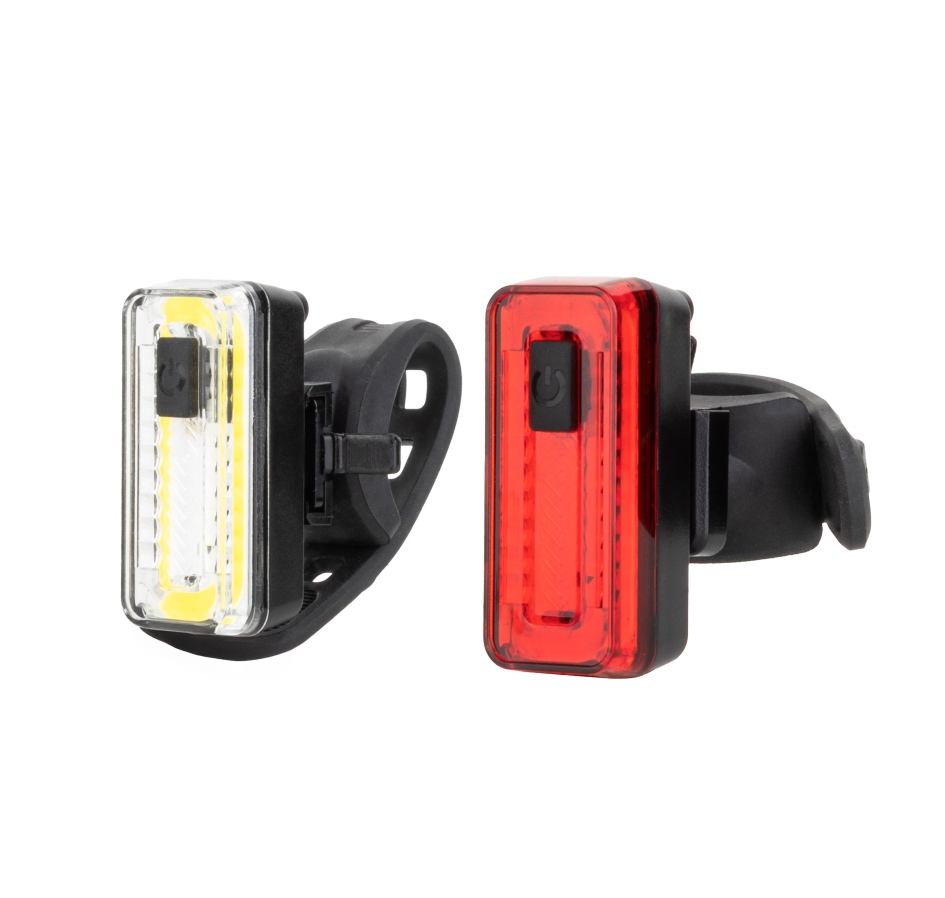 blikačky sada FORCE BINE USB přední+zadní