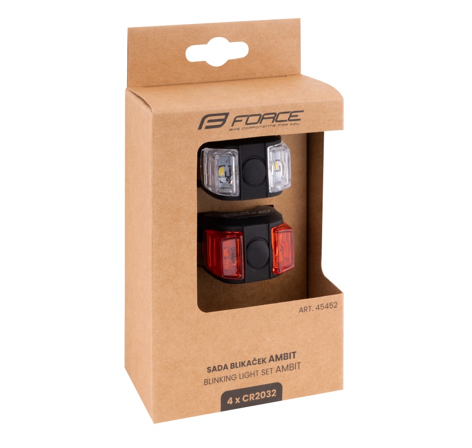 blinking light set F AMBIT batt. front + rear