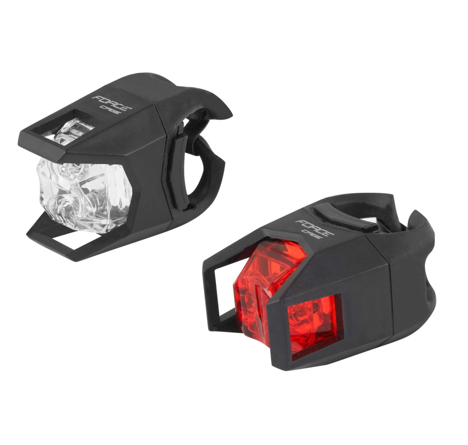 blinking light set F CAGE batt. white + red