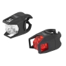 blinking light set F CAGE batt. white + red