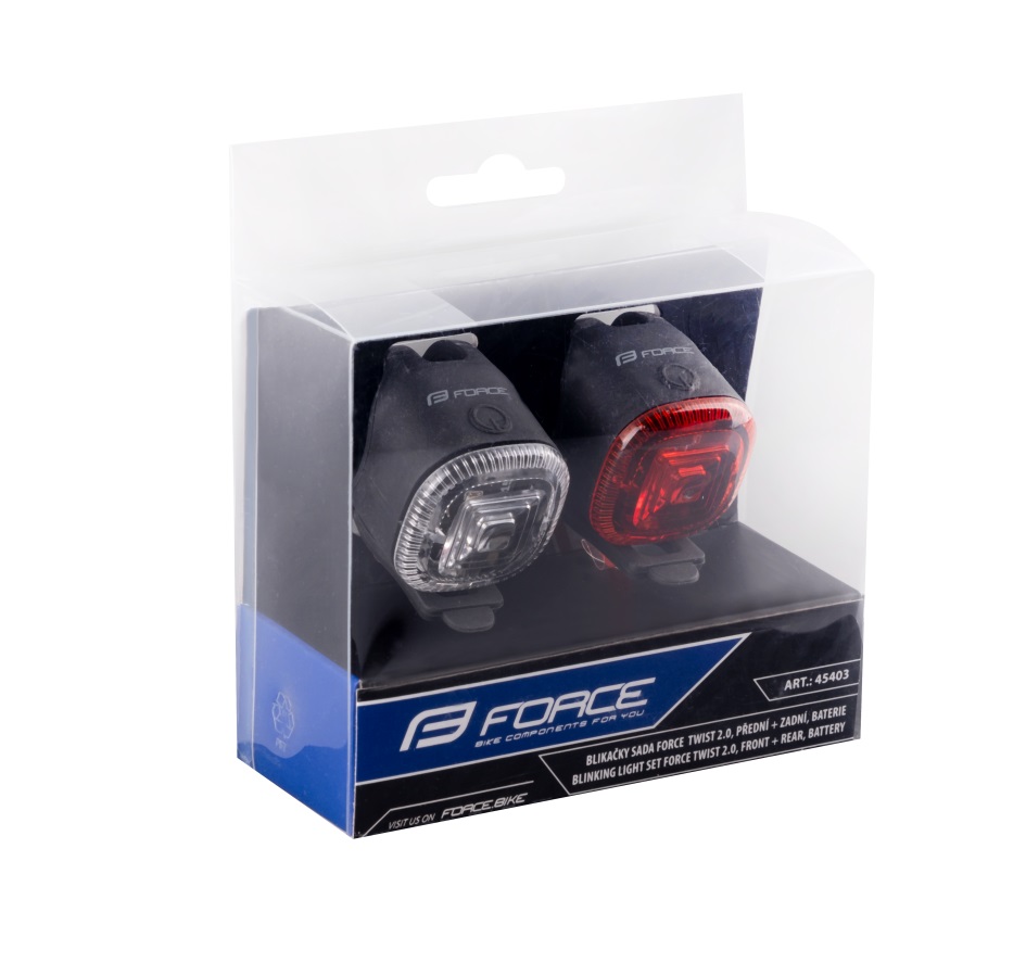 blinking light set F TWIST 2.0  batt. front + rear
