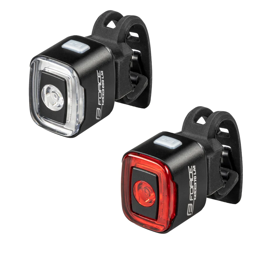 blinking lightset FORCE FLEA USB front wh+rear red