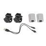 blinking lightset FORCE POINT USB front w+rear red