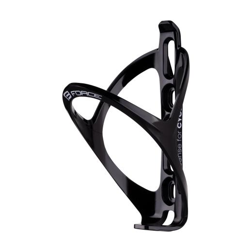 bottle cage FORCE GET plastic,black-white glossy