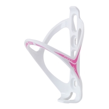 bottle cage FORCE GET plastic,white-pink glossy