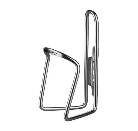 bottle cage FORCE KLAS AI BASIC, silver, glossy