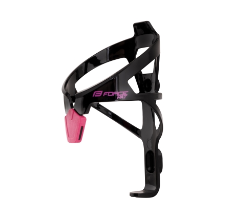 bottle cage FORCE PAT, technopolymer, black-pink