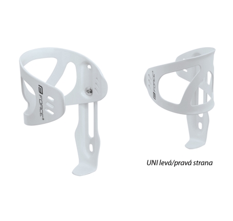 bottle cage FORCE UNI Al, glossy white