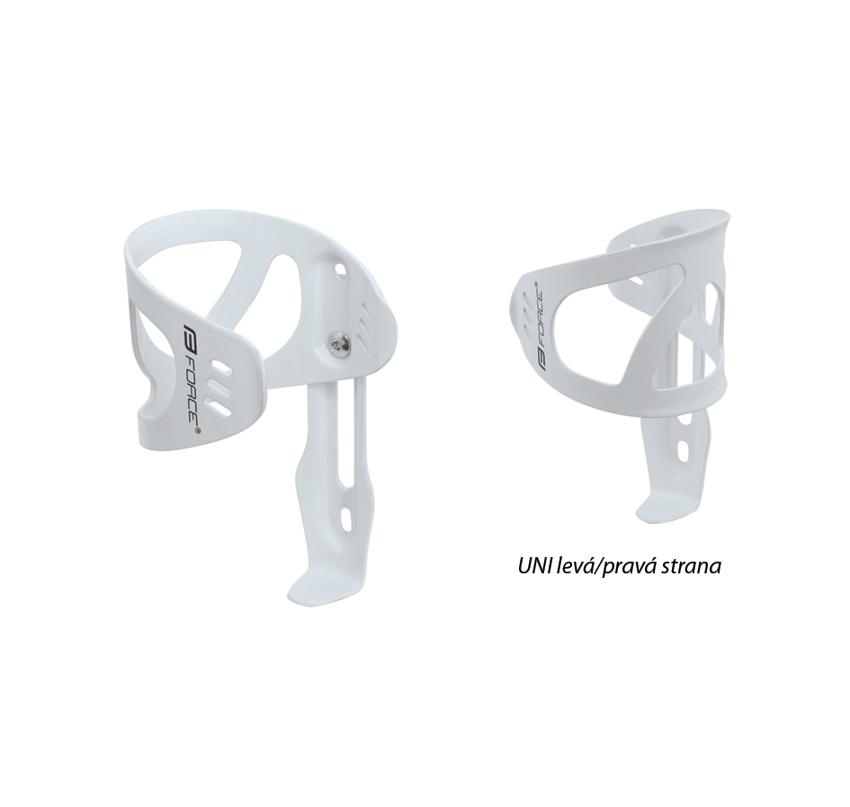 bottle cage FORCE UNI Al, glossy white