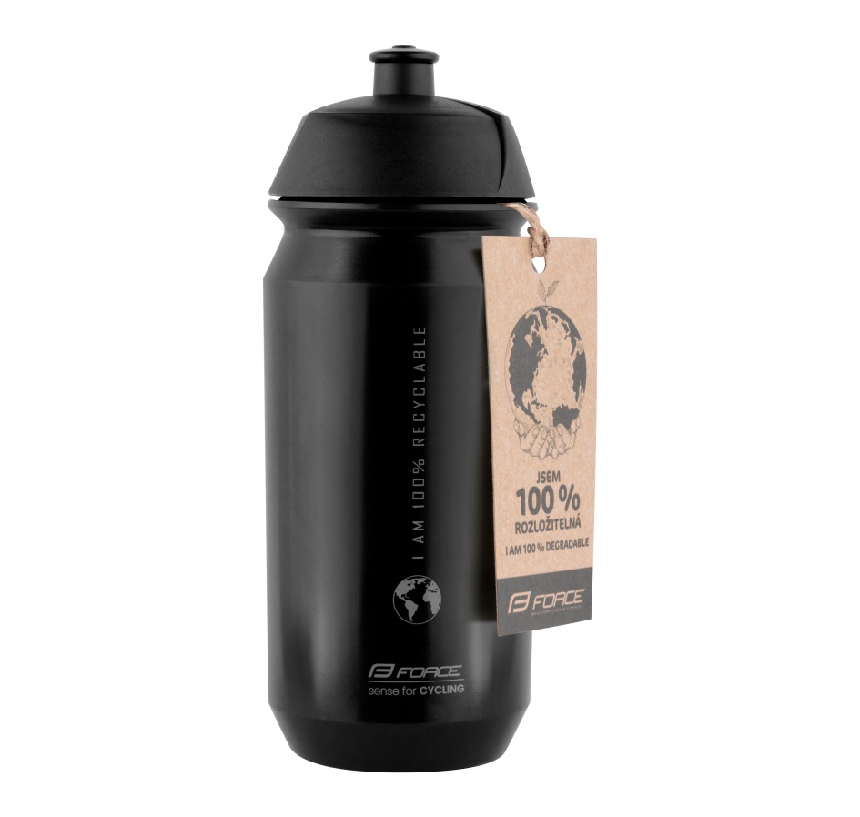 bottle FORCE BIO EARTH 0,5 l, black-grey
