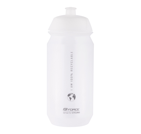 bottle FORCE BIO EARTH 0,5 l, transparent-grey