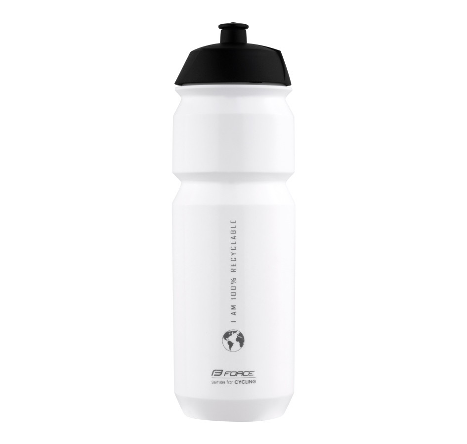 bottle FORCE BIO EARTH 0,75 l, white-grey