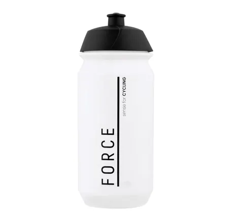 bottle FORCE DIVIDE 0,5 l, transparent-black