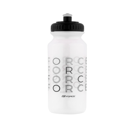 bottle FORCE ENJOY 0,5 l, transparent-black