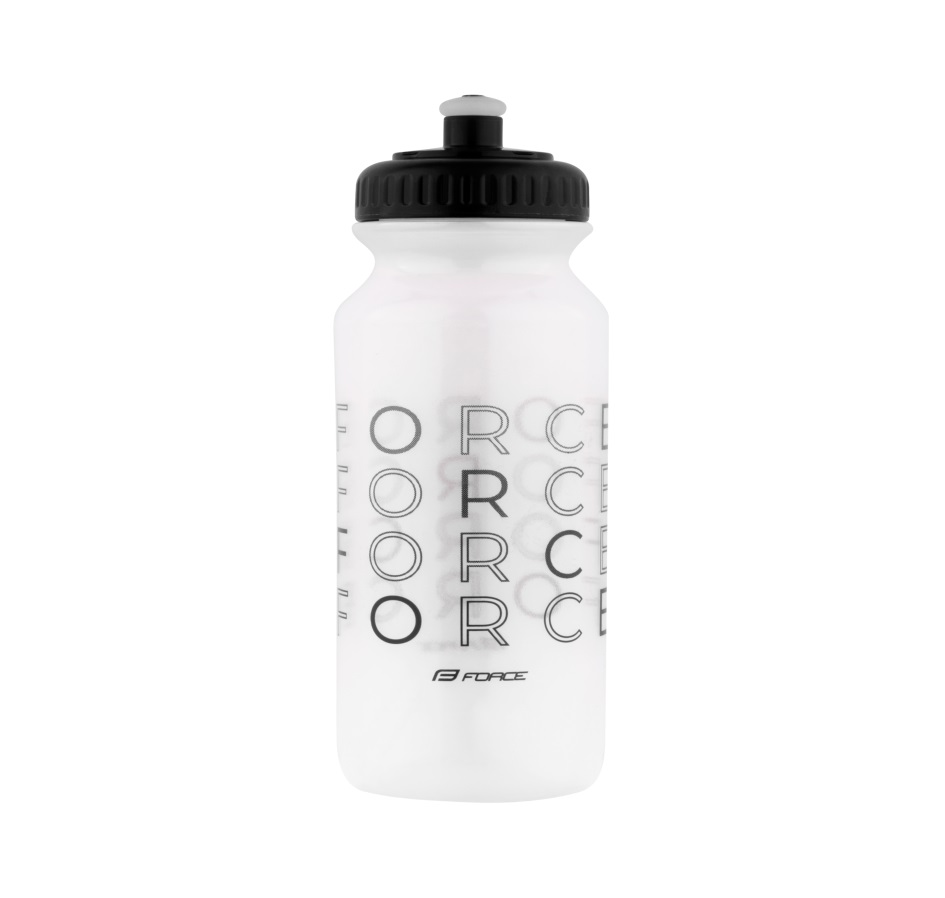 bottle FORCE ENJOY 0,5 l, transparent-black