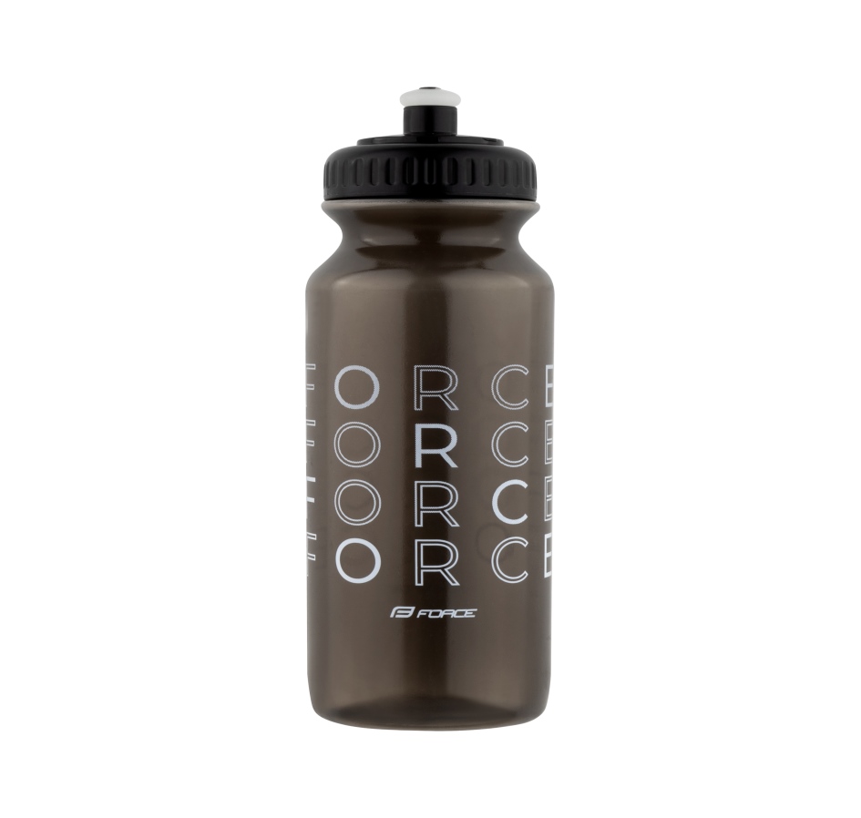 bottle FORCE ENJOY 0,5 l, transparent black-white