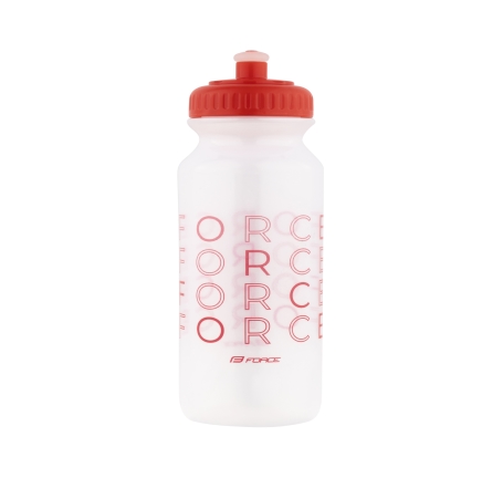 bottle FORCE ENJOY 0,5 l, transparent-red