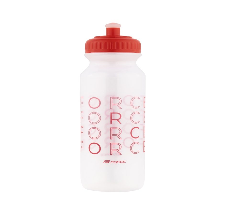 bottle FORCE ENJOY 0,5 l, transparent-red