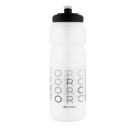 bottle FORCE ENJOY 0,75 l, transparent-black